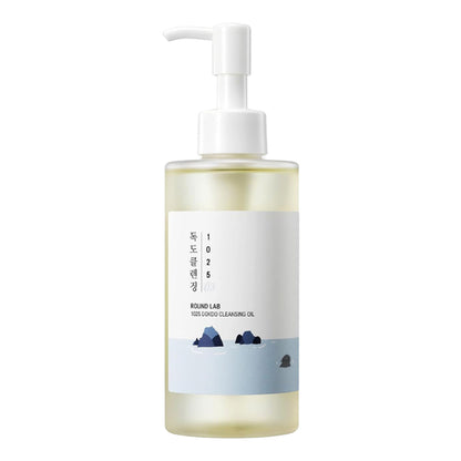Round Lab 1025 Dokdo Cleansing Oil, Alcohol-Free Oil Cleanser for Blackheads