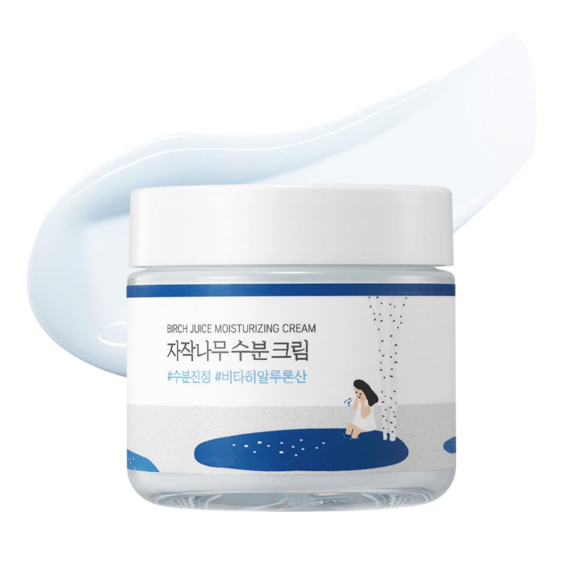 Round Lab Birch Juice Moisturizing Cream, Deep Hydration with Hyaluronic Acid