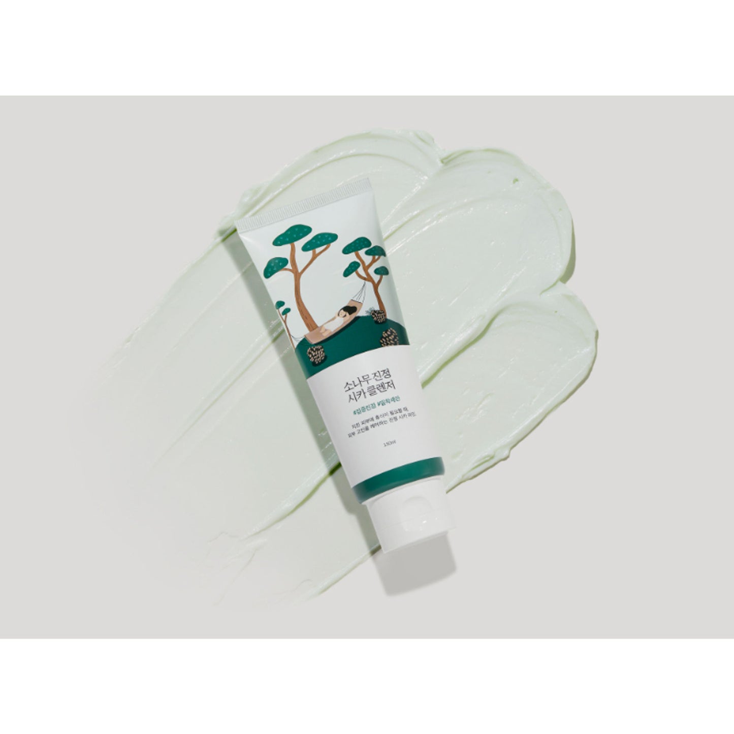 Round Lab Pine Calming Cica Cleanser, Gentle Foam Cleanser for Acne-Prone Skin