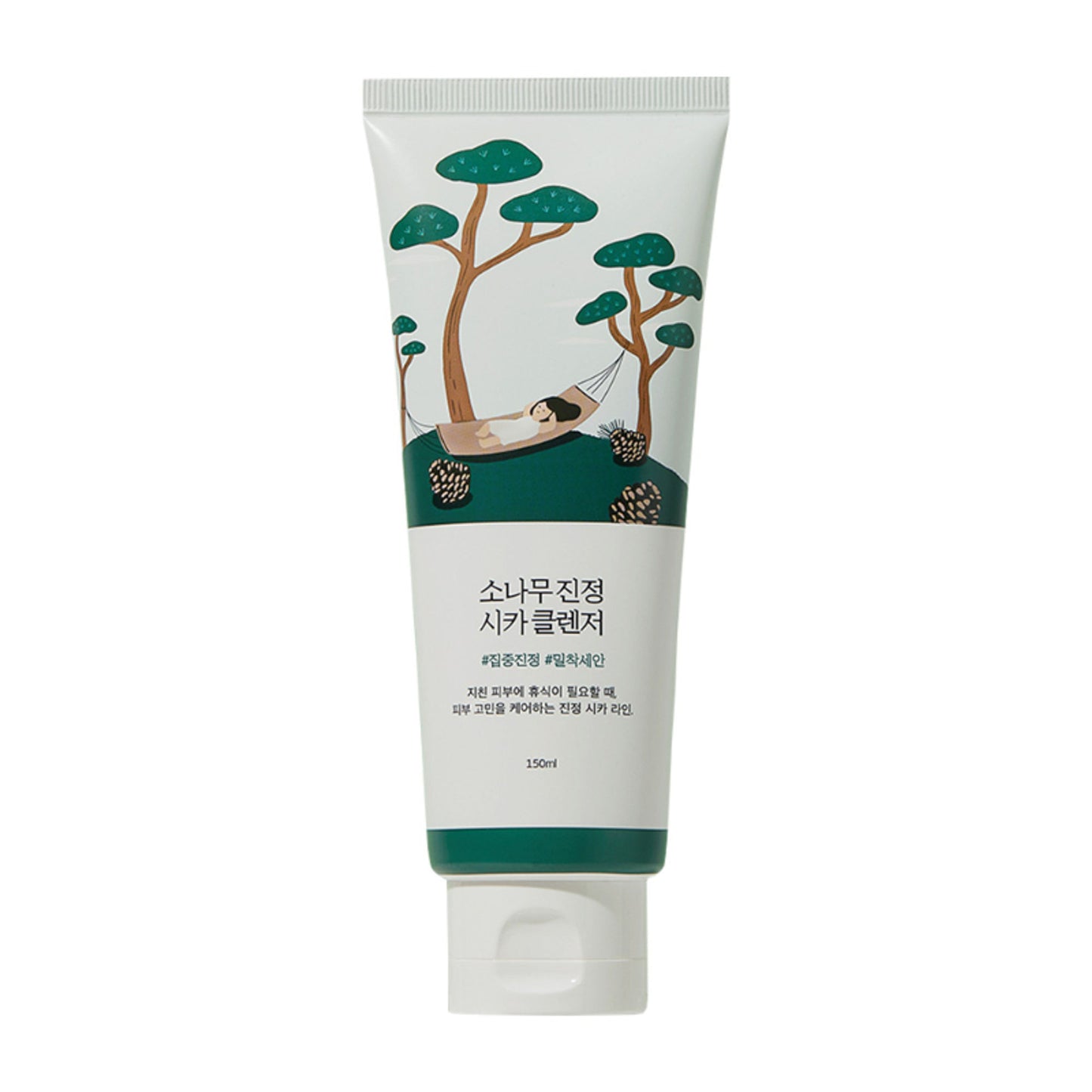 Round Lab Pine Calming Cica Cleanser, Gentle Foam Cleanser for Acne-Prone Skin