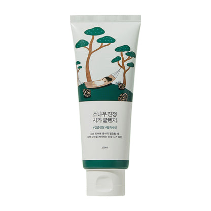 Round Lab Pine Calming Cica Cleanser, Gentle Foam Cleanser for Acne-Prone Skin
