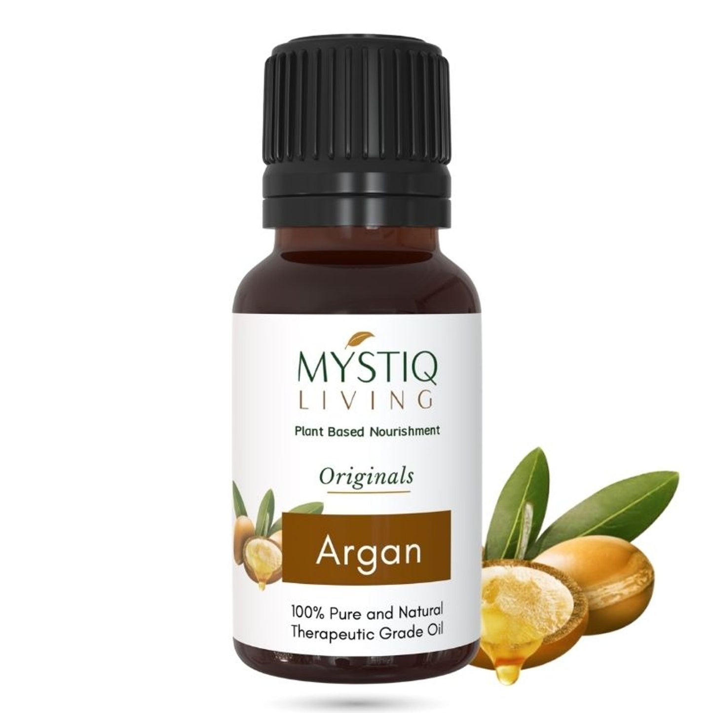 Mystiq Living Moroccon Argan Oil 100% Pure Cold Pressed for Frizz Control of Hair, Beard & Face Care