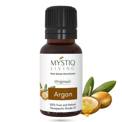 Mystiq Living Moroccon Argan Oil 100% Pure Cold Pressed for Frizz Control of Hair, Beard & Face Care
