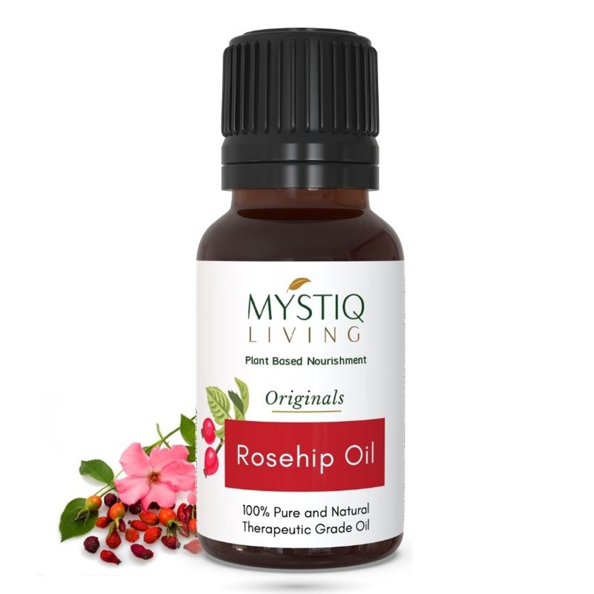 Mystiq Living Rosehip Seed Oil 100% Pure Cold Pressed For Cleansing Facial Oil fro Gua Sha Massage,