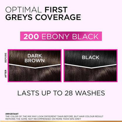 L'Oreal Paris Casting Creme Gloss Hair Color - 200 Ebony Black