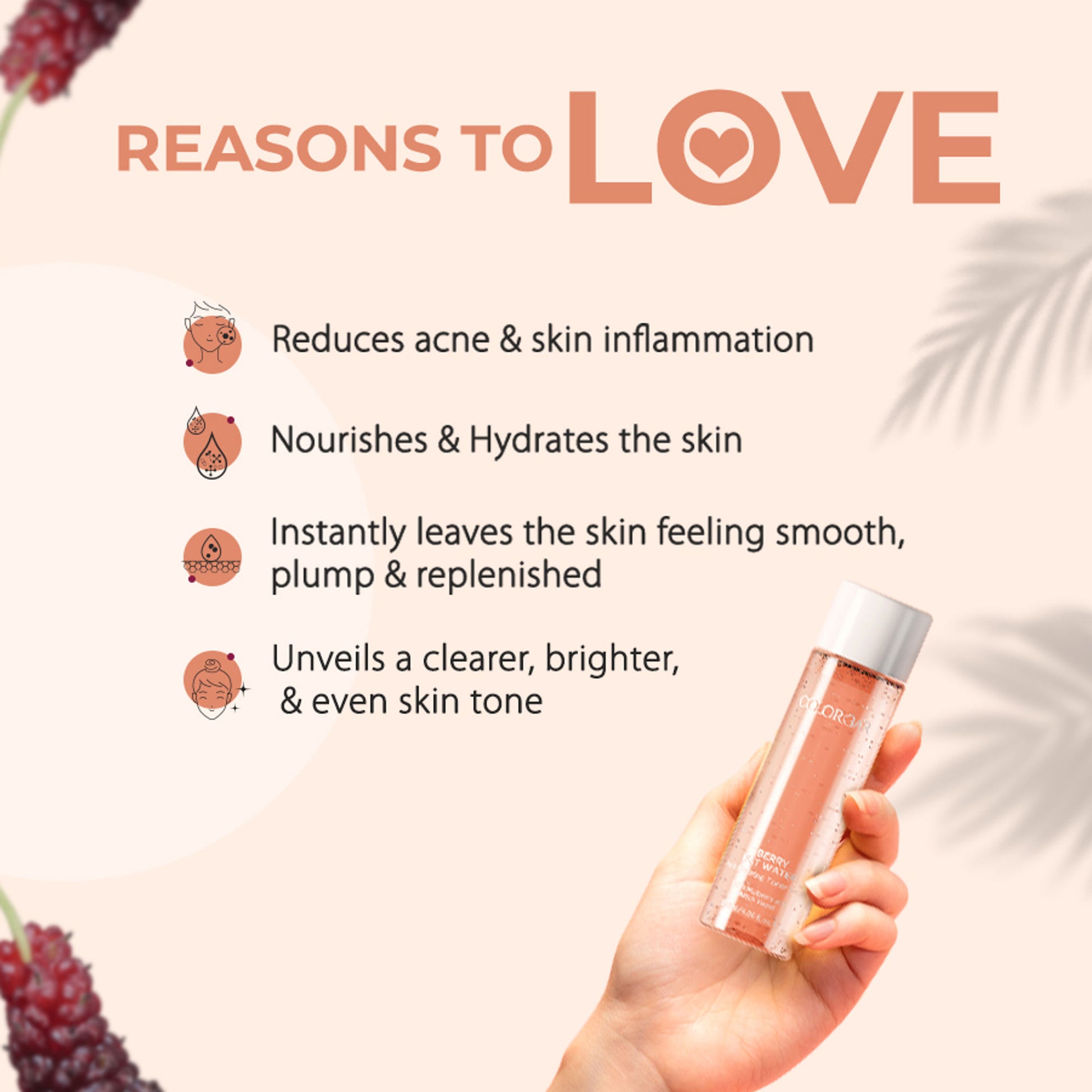 Colorbar Berry Fat Water Pore Refining Toner Serum