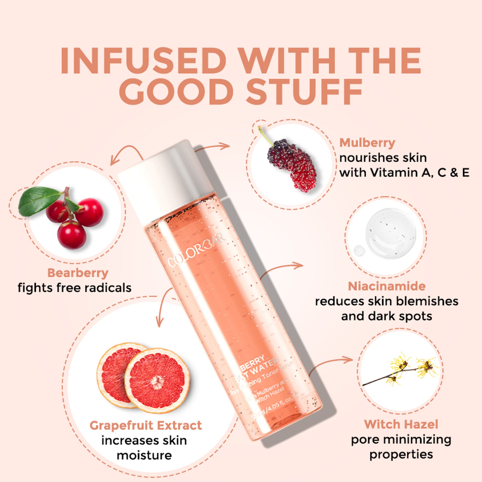 Colorbar Berry Fat Water Pore Refining Toner Serum