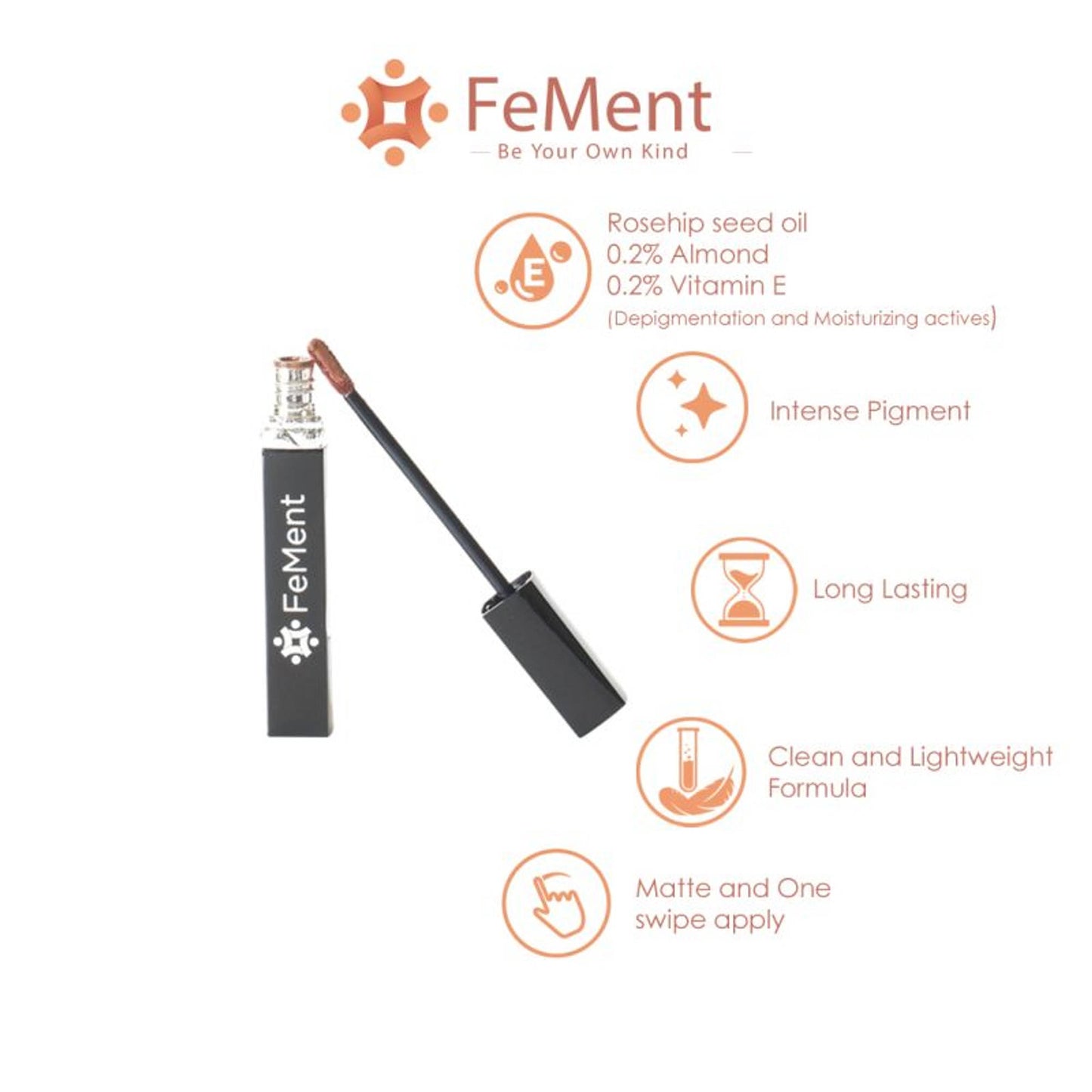 FeMent Clean Matte Liquid Lipstick - Drip