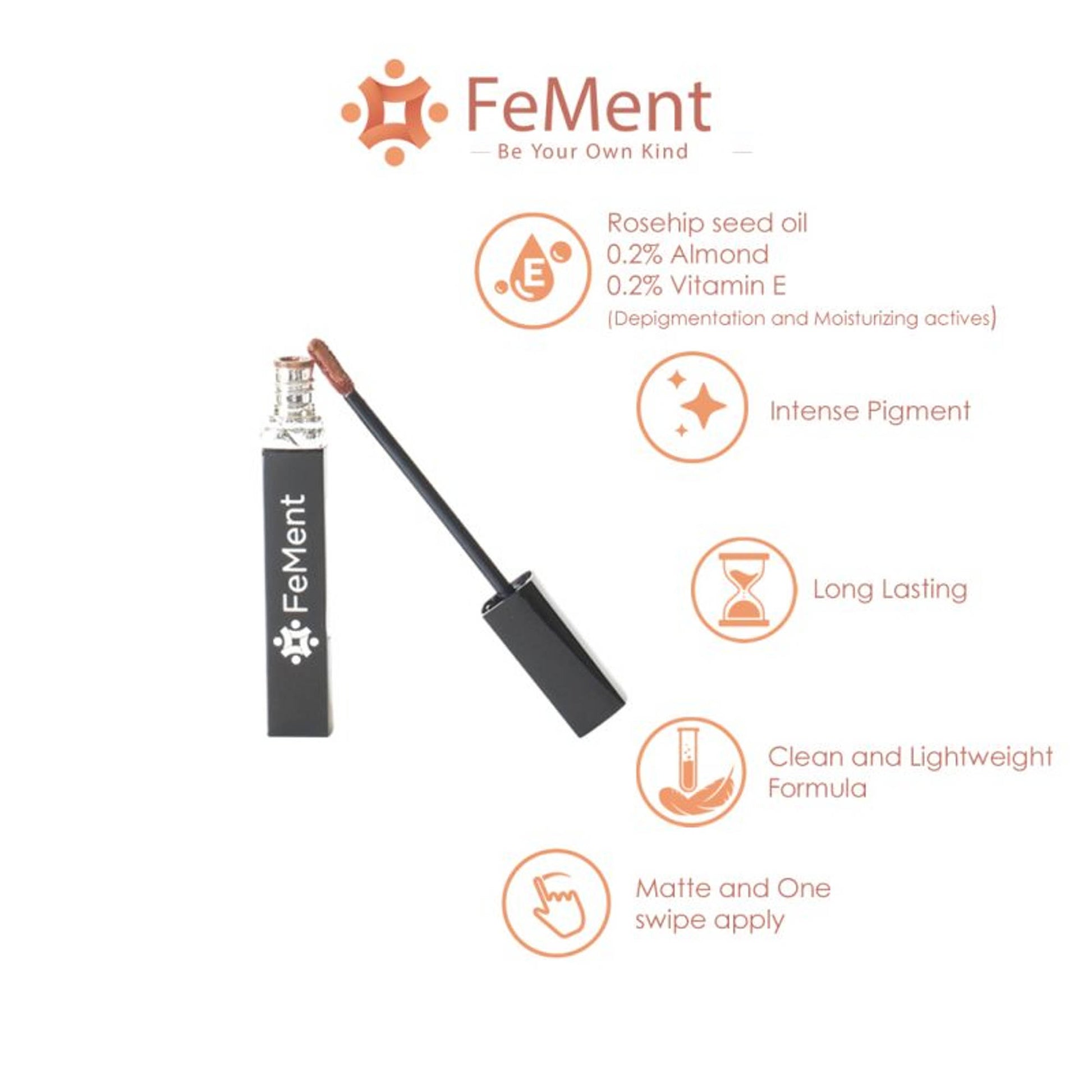 FeMent Clean Matte Liquid Lipstick - Drip