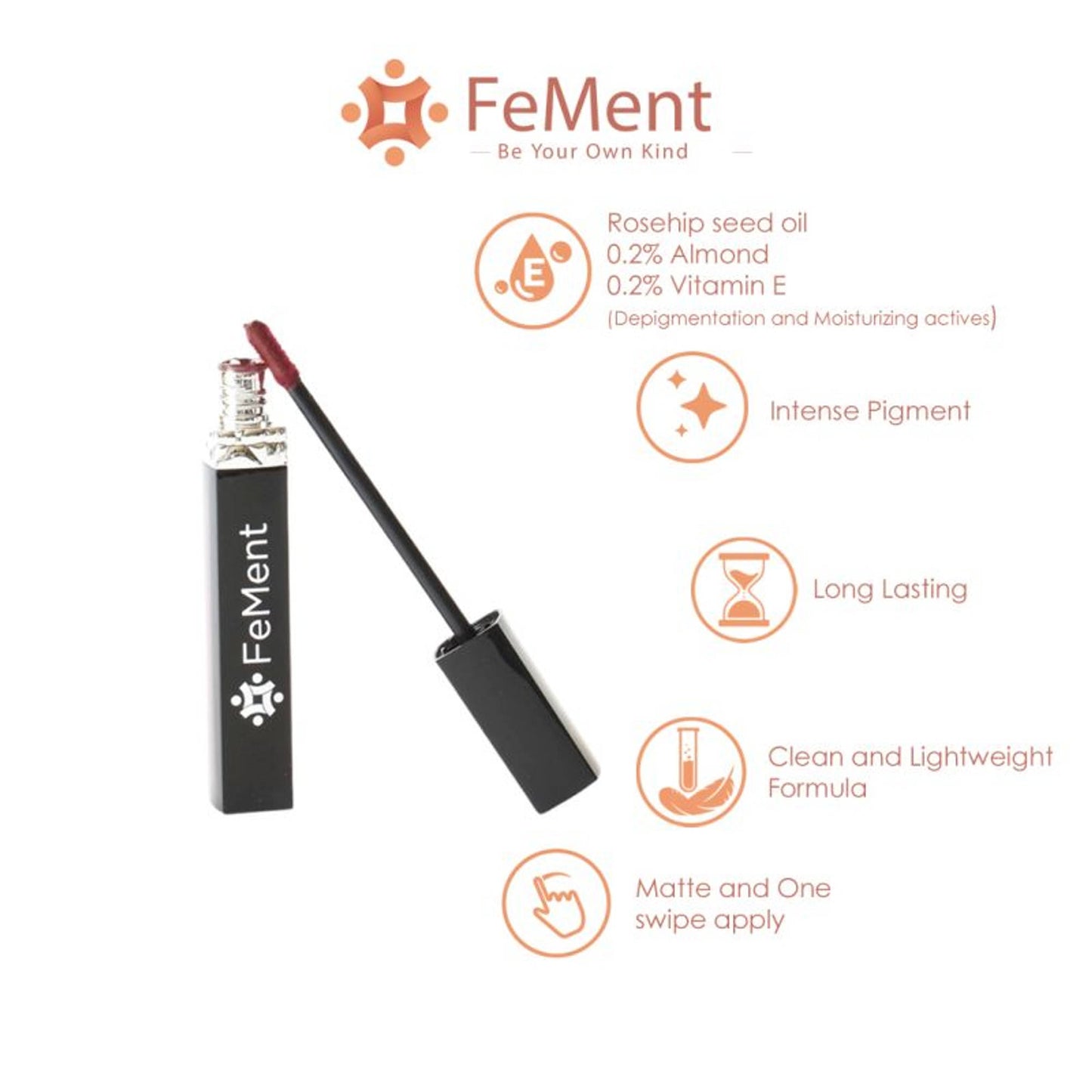 FeMent Clean Matte Liquid Lipstick - Goat