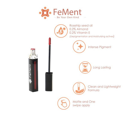 FeMent Clean Matte Liquid Lipstick - Show Off