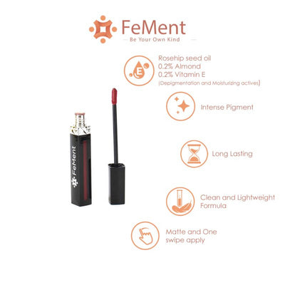 FeMent Clean Matte Liquid Lipstick - Lit