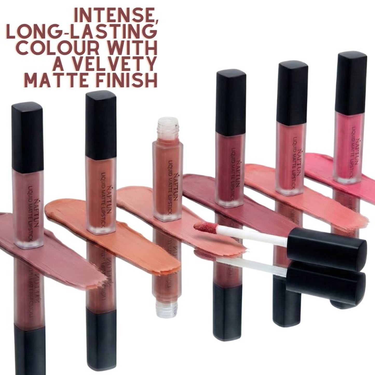 NAFTUN BEAUTY Liquid Matte Mini Lipstick Pack Of 6