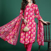 Dhiyona IE Floral Printed Pure Cotton Kurta with Trousers & Dupatta