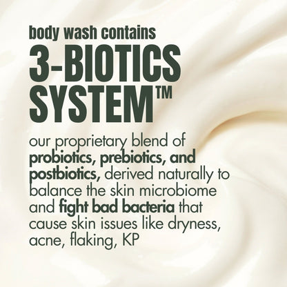 Hibiscus Monkey Probiotics Body Wash, For Skin Biome & Sensitive Skin, pH Balanced, Dermat-tested