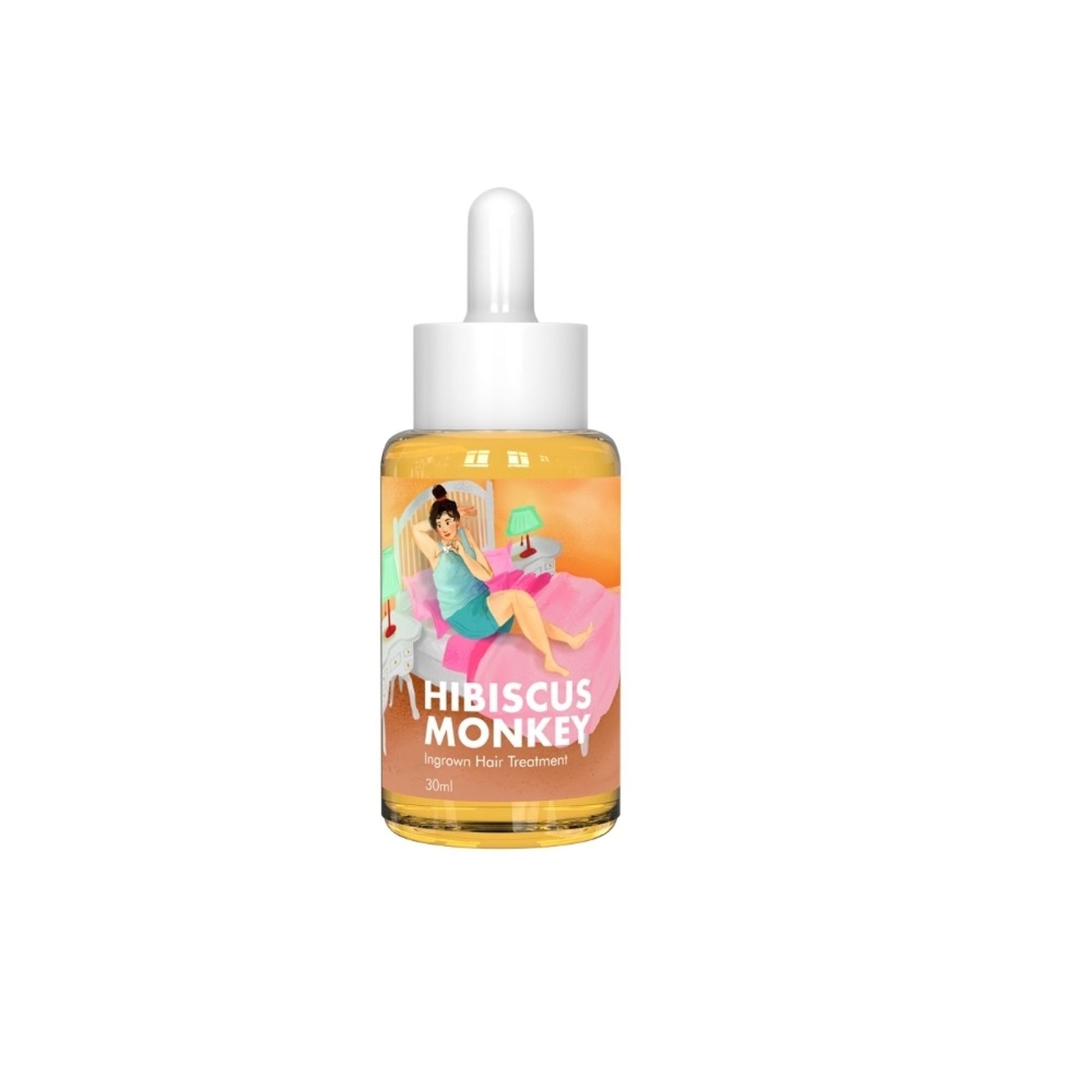 Hibiscus Monkey Ingrown Hair Treatment For Shaving and Waxing Bumps and Ingrown Hair, Dermat-tested