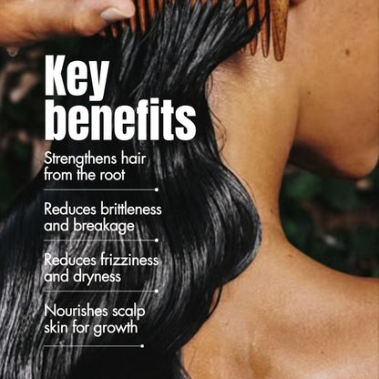 Hibiscus Monkey HM Love Scalp & Hair Oil with Fresh Hibiscus, 100% Natural for Regrowth, Anti-Frizz