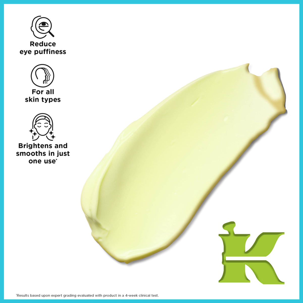 Kiehl's Creamy Eye Treatment with Avocado in a jar, showing the smooth, creamy texture of the skincare product.