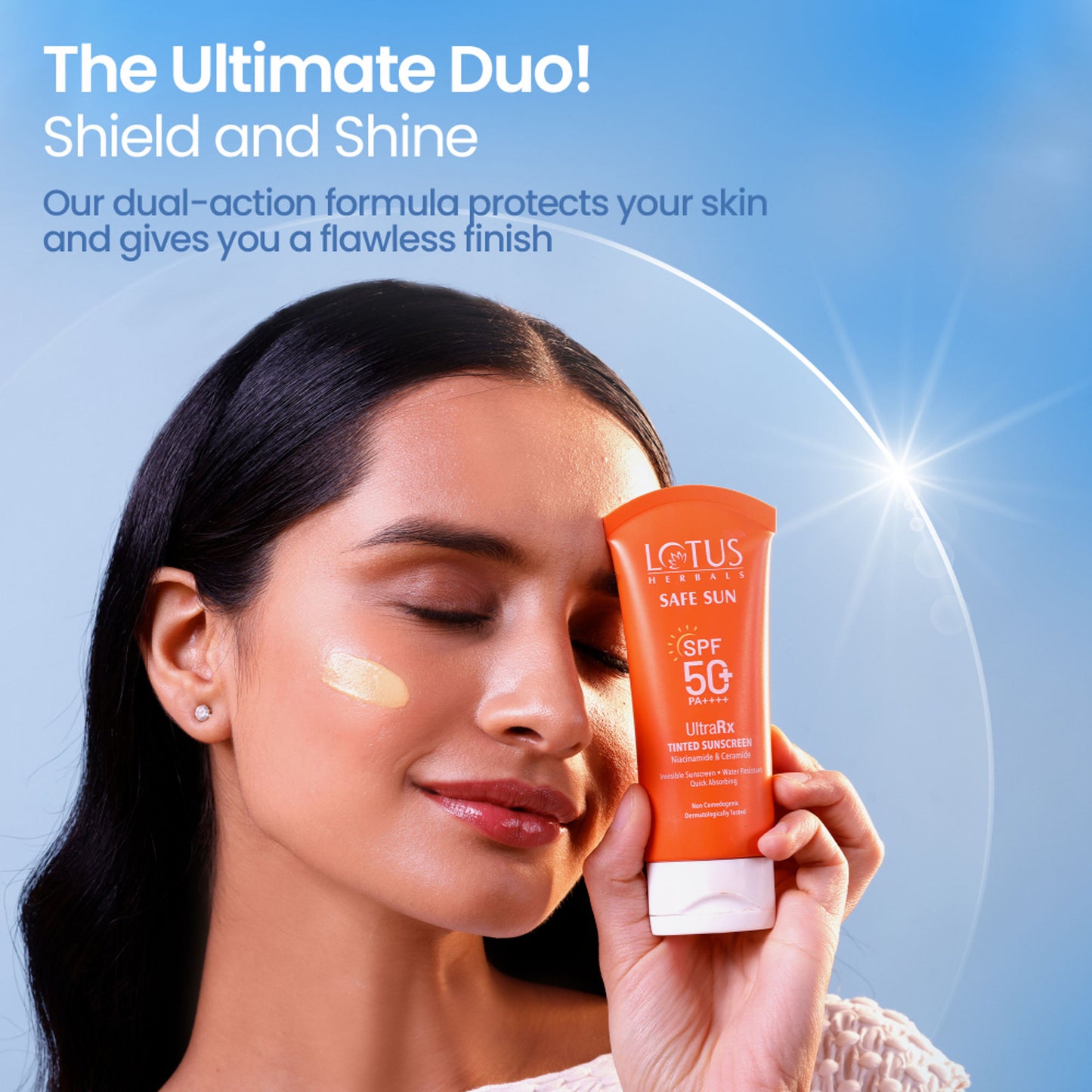 Lotus Herbals Safesun Ultrarx UV/Blue Filters Tinted Sunscreen SPF 50+ PA++++