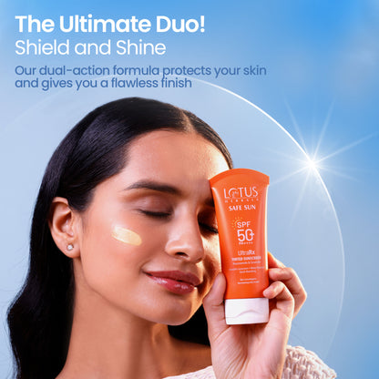Lotus Herbals Safesun Ultrarx UV/Blue Filters Tinted Sunscreen SPF 50+ PA++++