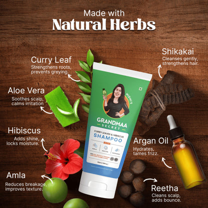 NIDHI'S GRANDMAA SECRET Curry Leaf & Hibiscus Shampoo