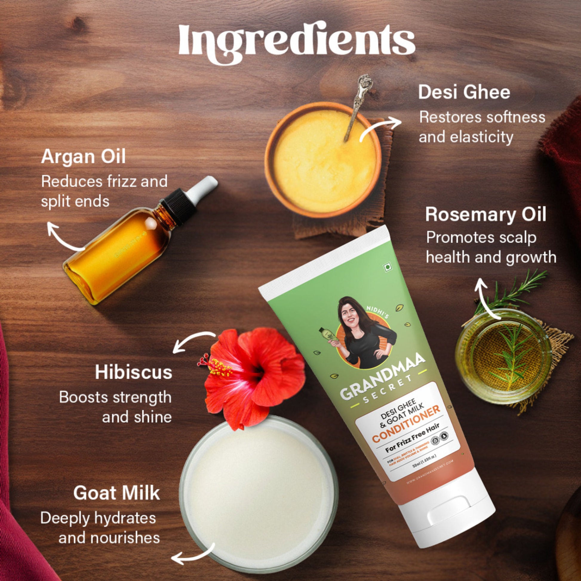 NIDHI'S GRANDMAA SECRET Desi Ghee And Goat Milk Conditioner