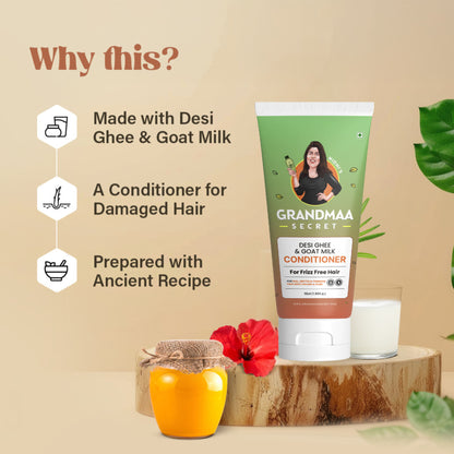 NIDHI'S GRANDMAA SECRET Desi Ghee And Goat Milk Conditioner