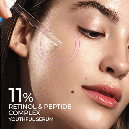Streax Youthful Shine Face Serum With 11% Retinol Peptide Complex, Reduces Fine Lines & Wrinkles
