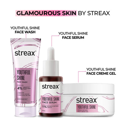 Streax Youthful Shine Face Serum With 11% Retinol Peptide Complex, Reduces Fine Lines & Wrinkles