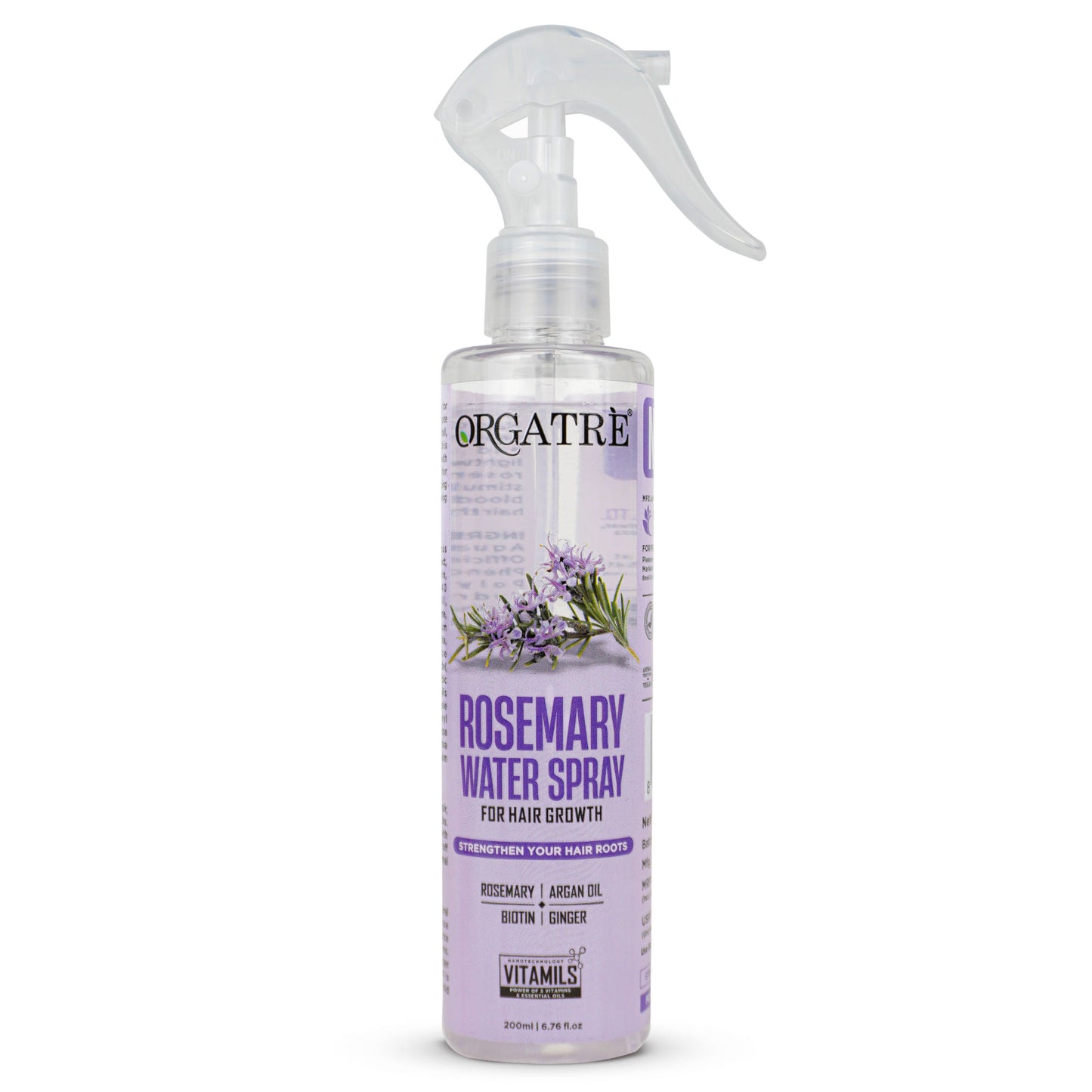 Orgatre 100% Rosemary Water Spray - Hair Growth & Scalp Nourishment Hair Spray