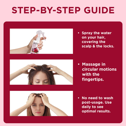 Orgatre Red Onion Water Spray - Hair Fall Control & Hair Growth Spray with 17 Natural Herbs