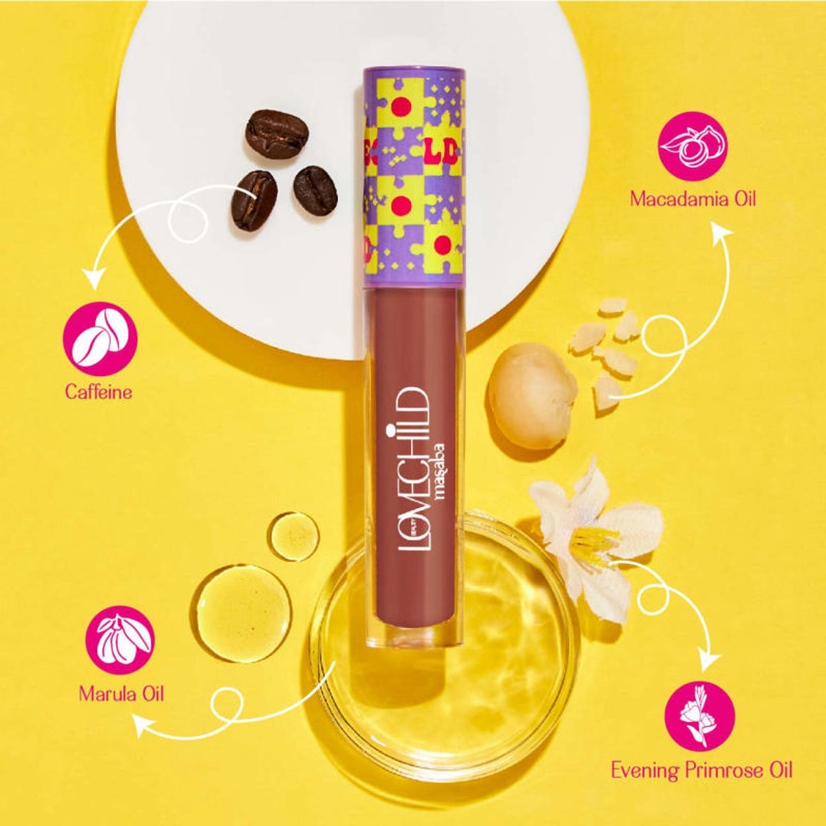 LoveChild Masaba Mad Matte Transfer-proof Liquid Lipstick in 12 It Fits, long-lasting with jojoba and macadamia oil, shown in the image.