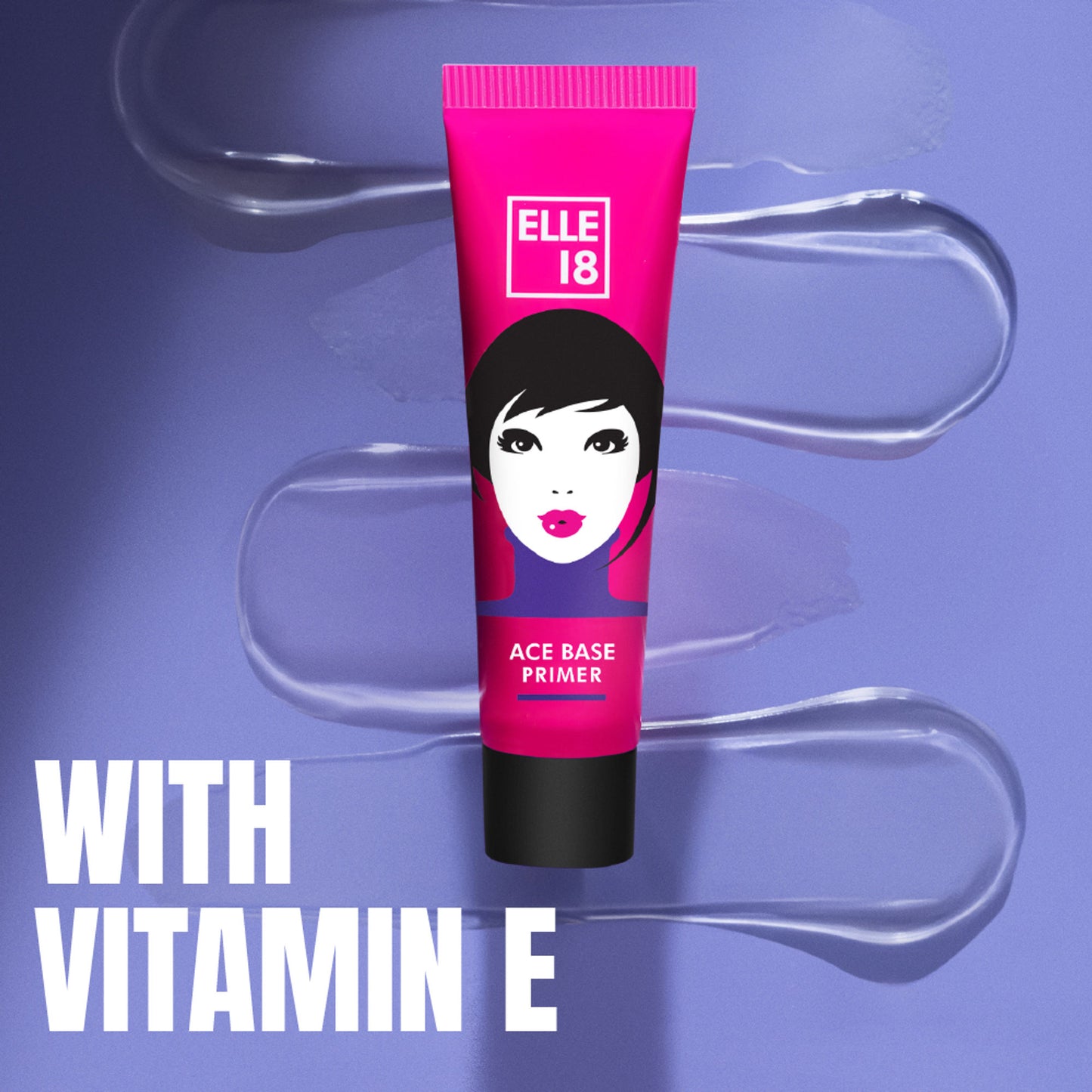 Elle 18 Ace Base Face Primer With Vitamin E, Lightweight & Water resistant