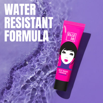 Elle 18 Ace Base Face Primer With Vitamin E, Lightweight & Water resistant