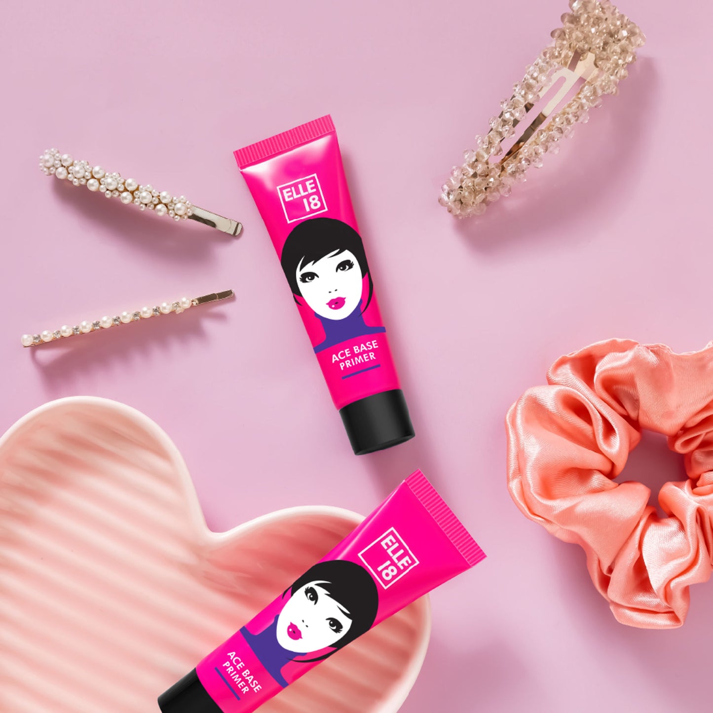 Elle 18 Ace Base Face Primer With Vitamin E, Lightweight & Water resistant