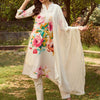 Dhiyona IE Round Neck Floral Printed Straight Kurta with Trouser & Dupatta