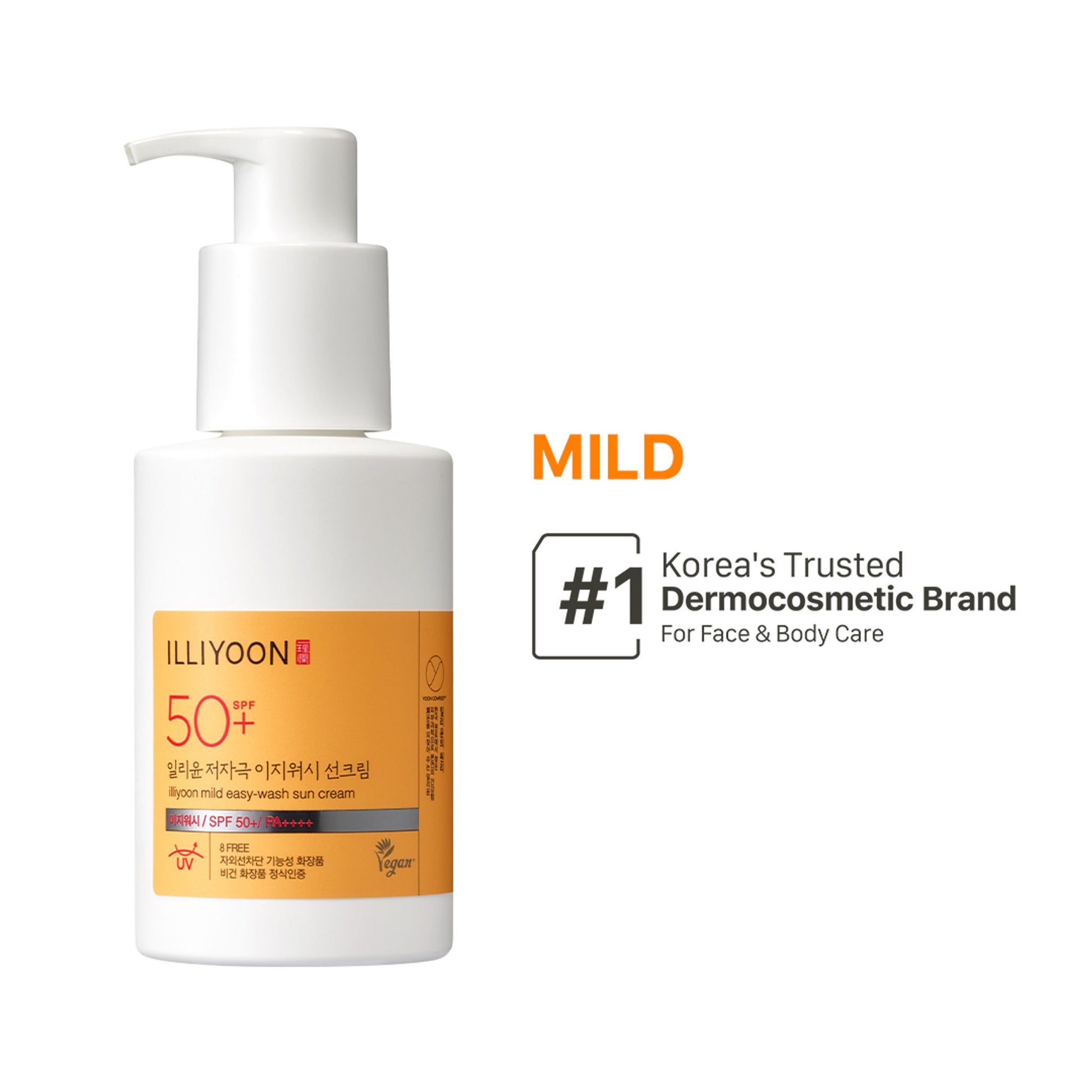 Illiyoon Mild Easy-Wash Sun Cream SPF50+ PA++++