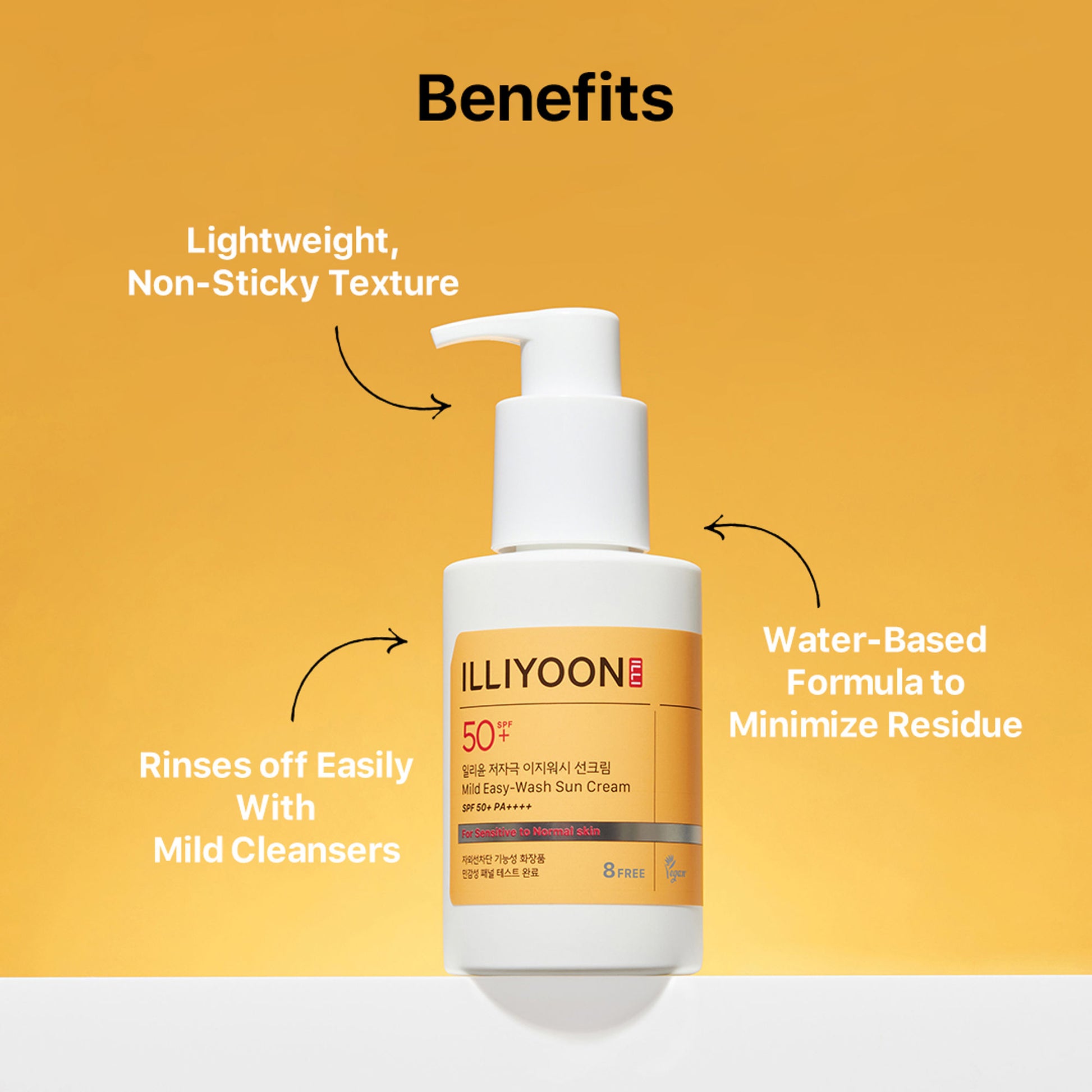 Illiyoon Mild Easy-Wash Sun Cream SPF50+ PA++++