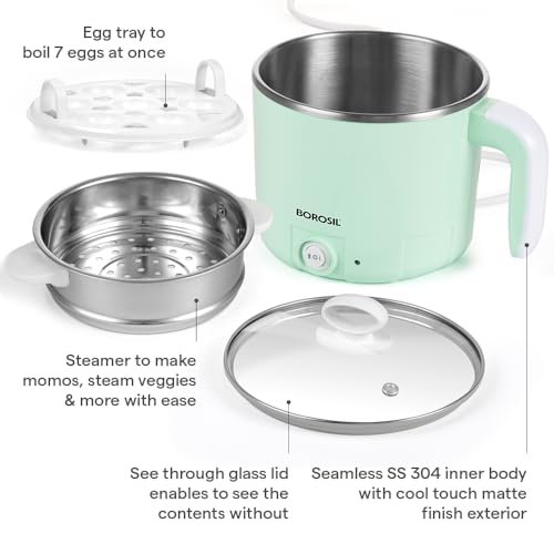 Borosil Klassic Stainless Steel Electric Kettle 1.2 L