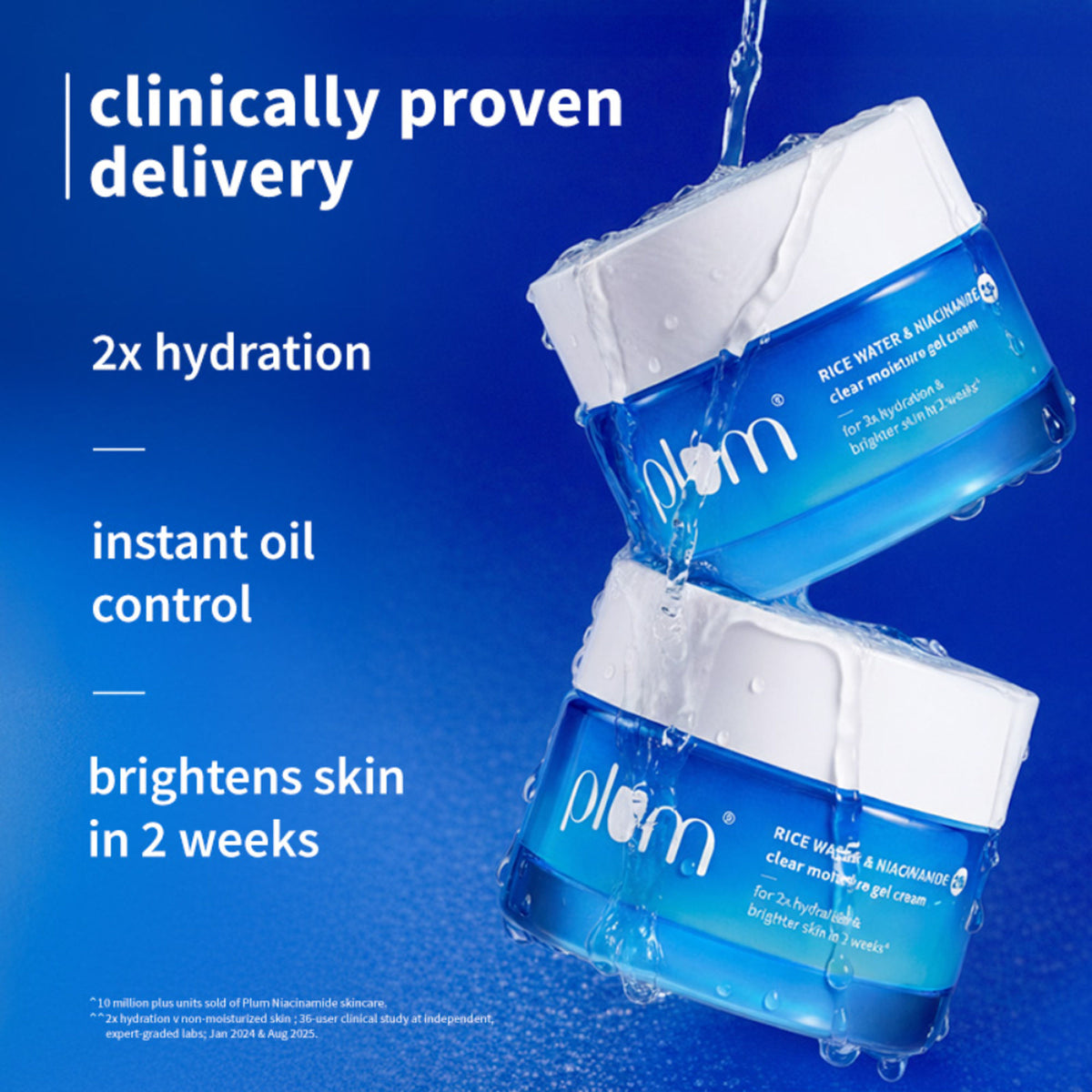 Plum 2% Niacinamide & Rice Water Brightening Gel Cream