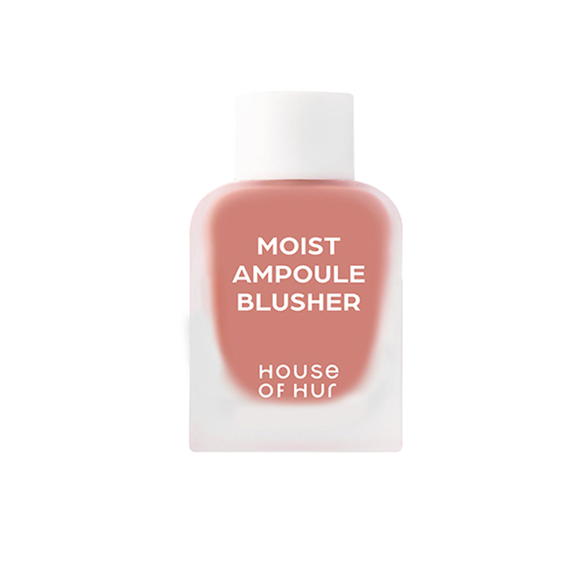House of HUR Moist Ampoule Blusher in Nude Beige, hydrating liquid blush with lightweight finish, visible on smooth skin.