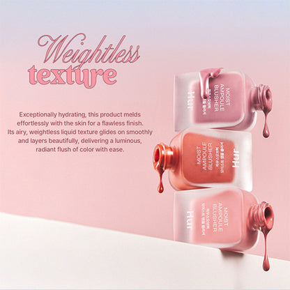 House of Hur Moist Ampoule Blusher Hydrating Liquid Blush with Lightweight Finish - Deep Plum