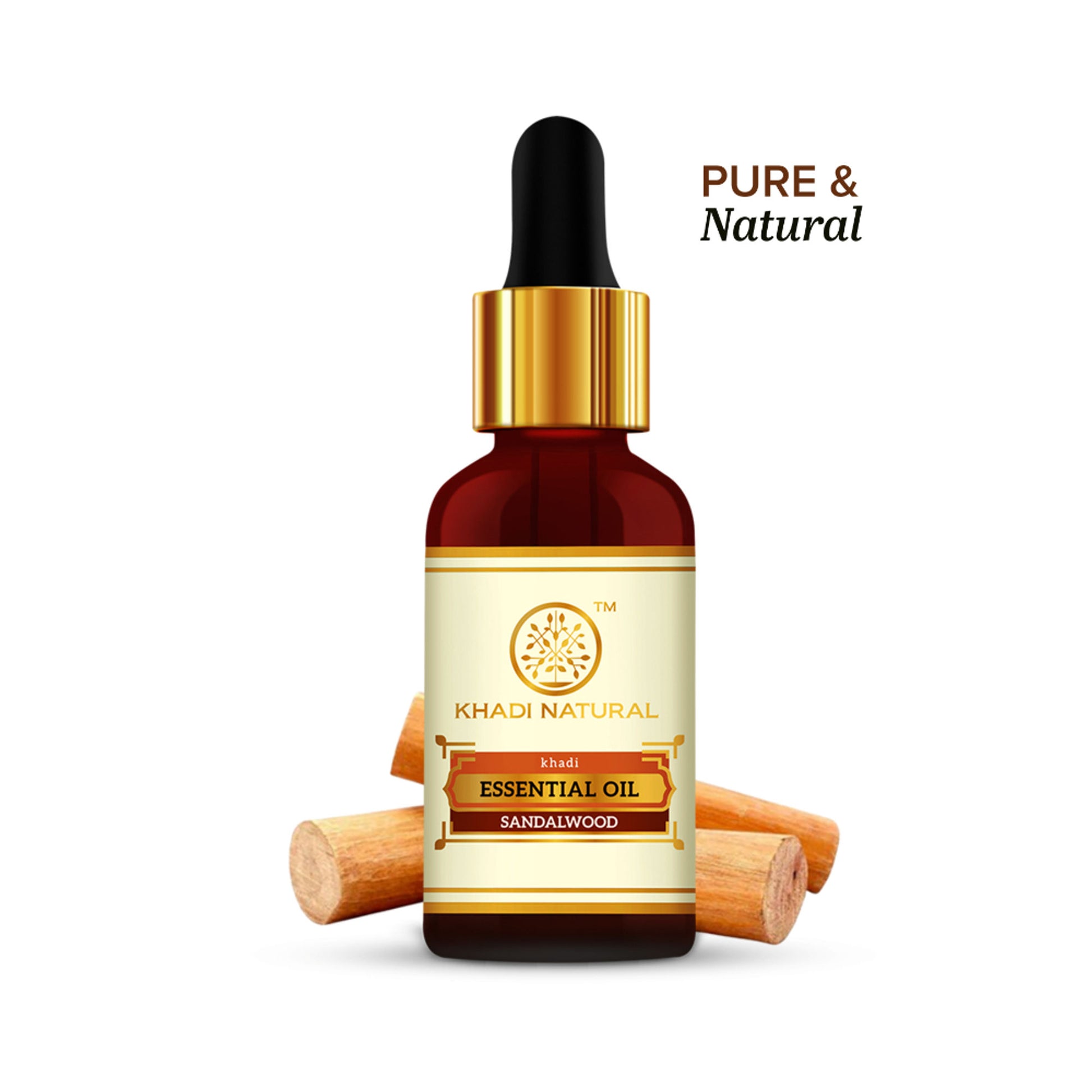 Khadi Natural Sandalwood Essential Oil to Restore Balance and Bring Calm Vibes