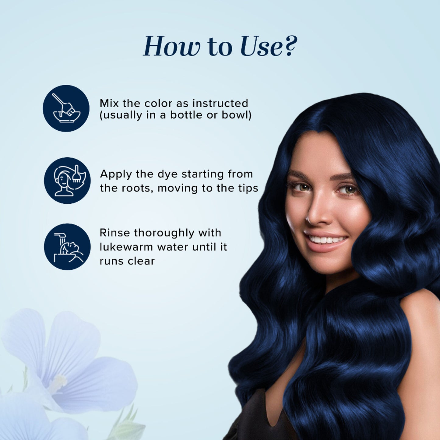 Khadi Natural Indigo Color for Natural Black Tint, Grey Coverage and Scalp Nourishment