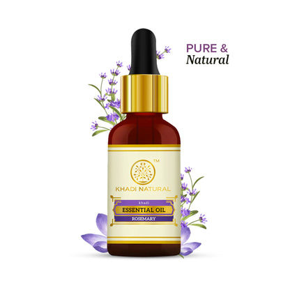 Khadi Natural Rosemary Essential Oil for to Restore Balance and Bring Calm Vibes