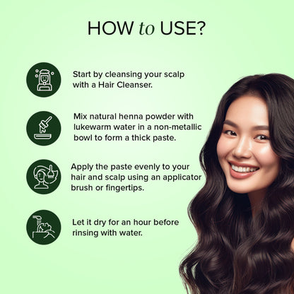 Khadi Natural Herbal Henna Organic Powder for Hair Fall, Dryness and Conditioning