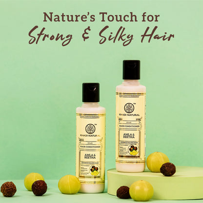 Khadi Natural Amla & Reetha Hair Conditioner for Strength, Shine and Hair Fall Control