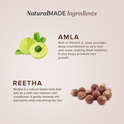 Khadi Natural Amla & Reetha Hair Conditioner for Strength, Shine and Hair Fall Control