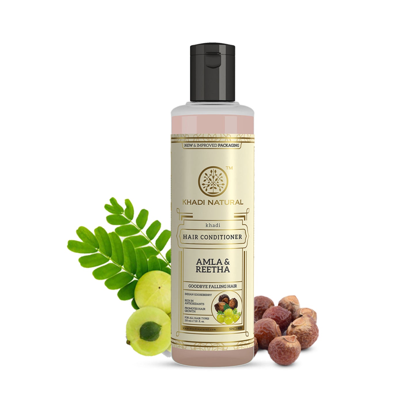 Khadi Natural Amla & Reetha Hair Conditioner for Strength, Shine and Hair Fall Control