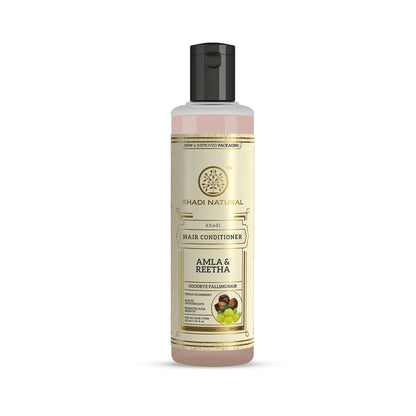 Khadi Natural Amla & Reetha Hair Conditioner for Strength, Shine and Hair Fall Control